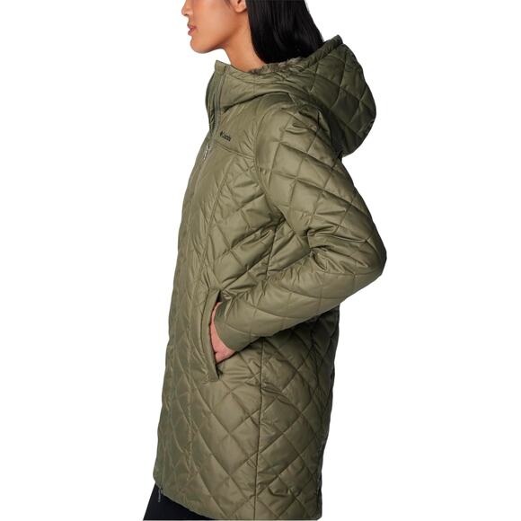 Columbia Women's Copper Crest Long Jacket NWT GREEN SIZE S - Picture 2 of 11